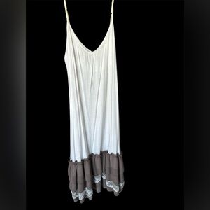 LUCKY & BLESSED - Ivory Sleeveless dress.